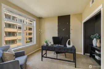 2nd BR/flex space through the french doors
