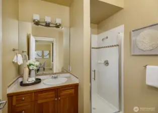 Guest bath off the kitchen