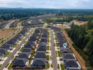Just one block from the clubhouse.  Easy access to the community amenities.