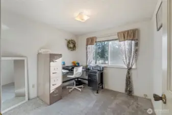 Currently used as an office-this is the third of three guest bedrooms on upper level.