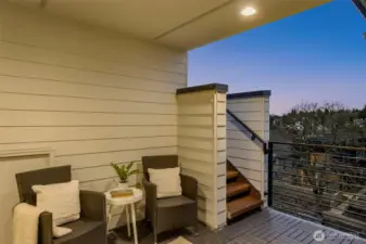 Attached to your primary suite- a rooftop retreat with spectacular views