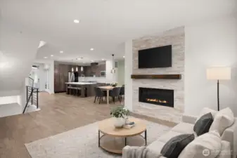 High ceilings and an open layout enhance the airy feel, creating a space that’s both bright and inviting for everyday living and entertaining.