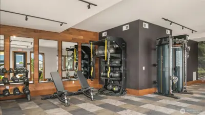 The fully appointed gym is equipped with everything you need for a convenient and effective workout close to home.