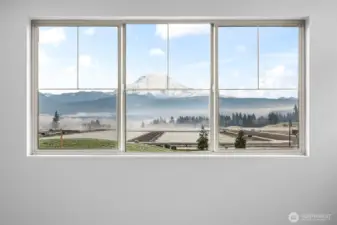 View of Mt Rainier from the primary suite