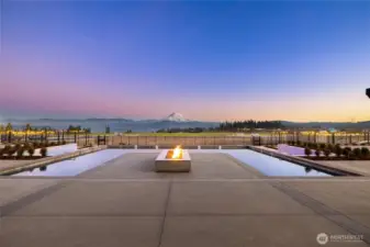 The most beautiful sunset from the club house