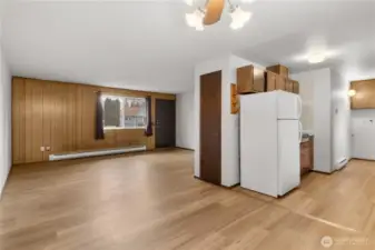 Dining room and living room