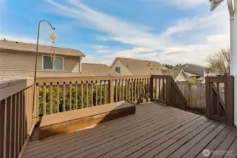 Awesome deck just off the dining room