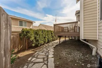 Another view of the backyard