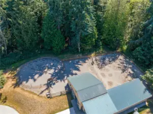 Equestrian paradise awaits you and your horses! Includes a 60-foot round pen/arena and two large, divided sand system paddocks. Located close to miles and miles of beautiful Anacortes Forest land trails.  What are you waiting for!