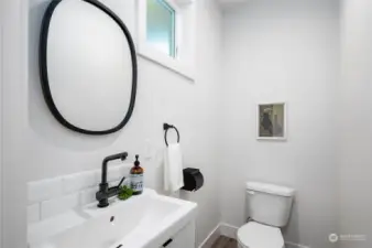 Main Level Powder Room for Guests