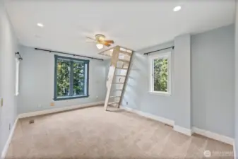 Primary Bedroom with Loft Access