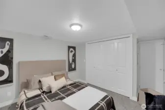 Basement bedroom