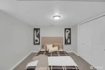 Basement bedroom