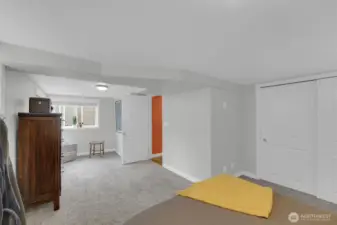 Primary basement bedroom