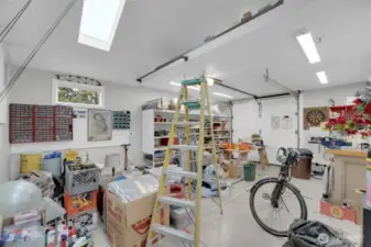 Finished garage interior