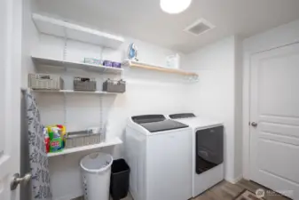 Upstairs utility room