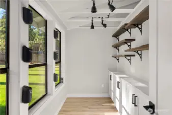 Luxury walk in pantry