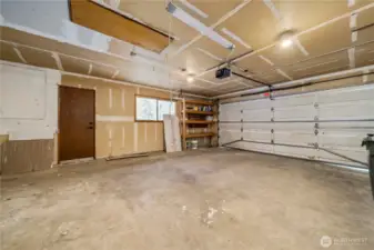 Large 2 car garage