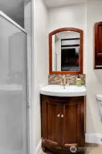 3/4 bathroom.