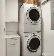 Laundry Room with floor to ceiling storage