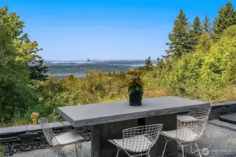 Entertain from west facing patio