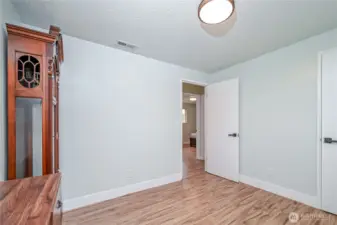 Bedroom #2 with warm new paint