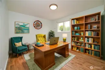 Virtually staged 4th bedroom that can be used as office
