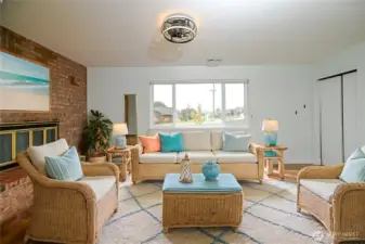 Did we say this home has a large bonus/media room for all your gatherings and activities at end of the home.  It is virtually staged to give you ideas for your decorations