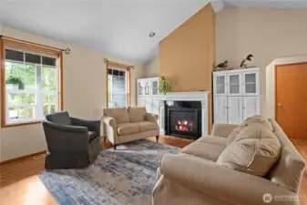 Updated flooring throughout the entire home! Enjoy the lovely new propane fireplace for cozy evenings.