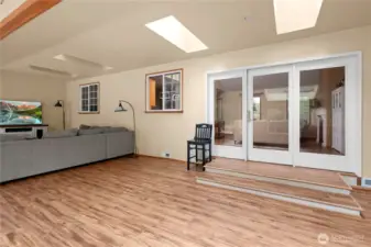 Eight large skylights in this charming living space! See virtual tour link with 3D walkthrough video and interactive floorplans.