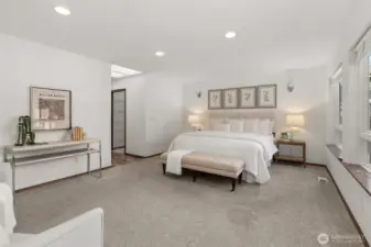 Extra large primary suite.