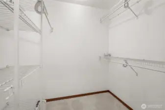 Walk-in closet.