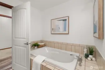 Soaker bathtub.