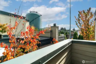 Water tower view from private patio!