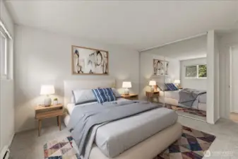 Virtually Staged~ Primary Bedroom