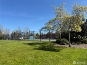 Get your exercise with the tennis courts right outside your door!!