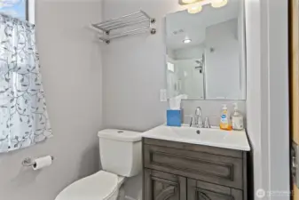 Updated 3/4 bathroom on upper floor