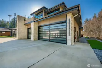 Three car garage.
