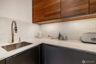 Walk-in pantry sink.