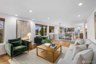 Large windows with tons of natural light!