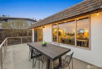 Front deck perfect for summer evening dinners