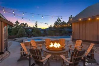 Imagine summer evenings by the fire.