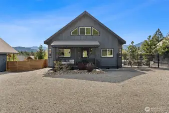 Low maintenance landscaping.