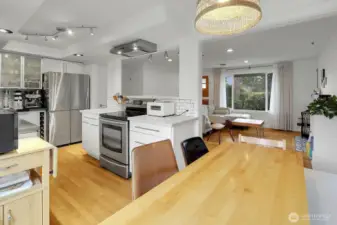 A cozy breakfast nook where you can soak up the sunrise while sipping your morning coffee.