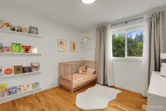One of the four bedrooms