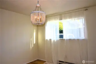 Updated lighting in the bedroom.