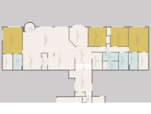 Main Floor Plan -   Thoughtfully designed main level showcasing open living spaces, multiple bedrooms, and convenient flow between indoor and outdoor areas.