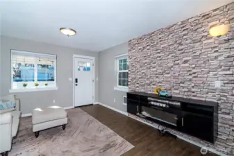 Living room looking towards front door