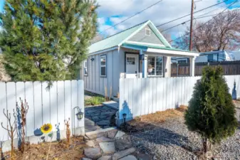 Front walkway to house