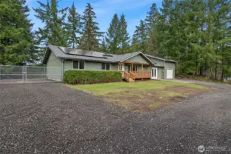 Large side gate for RV or Camper parking